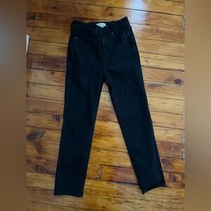 Madewell Curvy Stovepipe Jeans / Black / 28